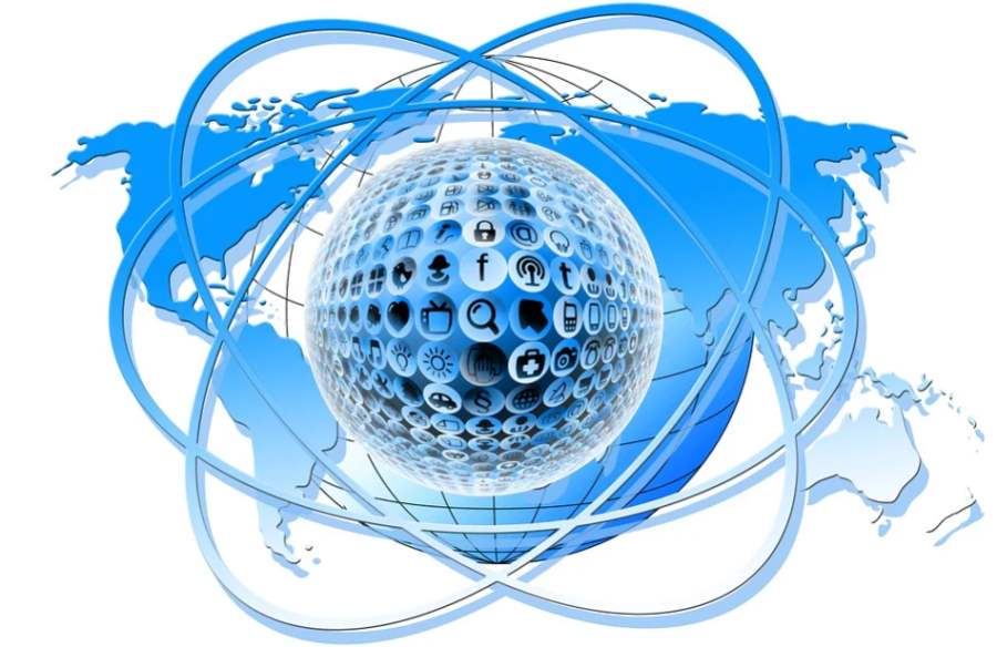 Global internet background